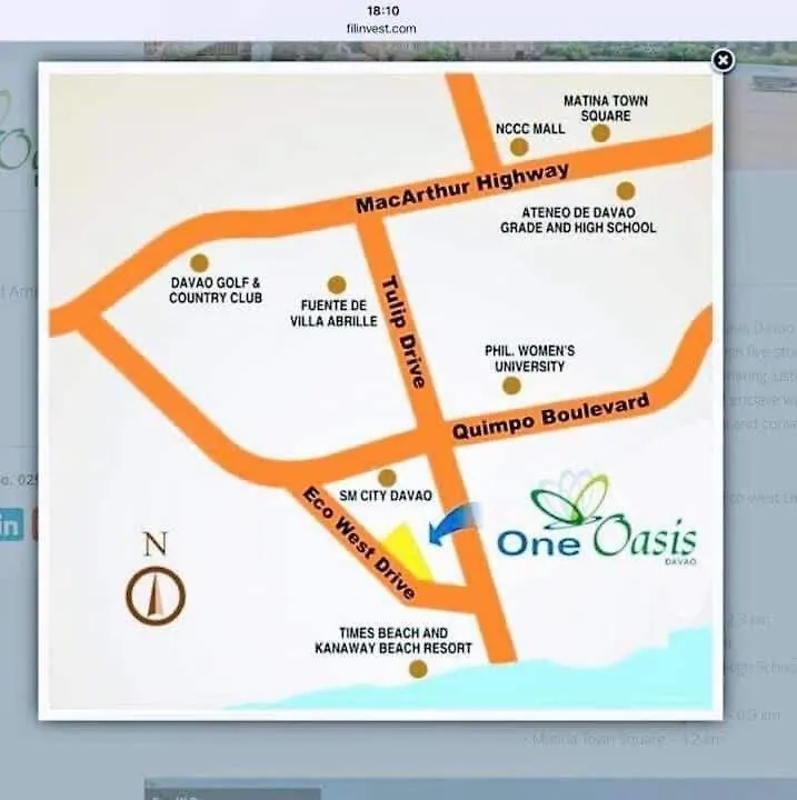 1Bedroom One Oasis Condo Fullyfurnished Davao 0*,